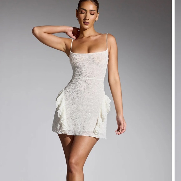 Oh Polly embellished mini dress - Picture 1 of 9